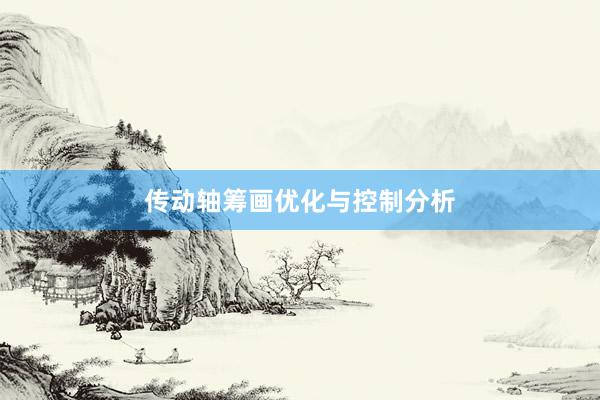 传动轴筹画优化与控制分析